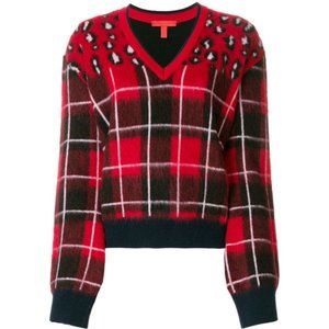 Hilfiger Collection Tartan V-neck Sweater